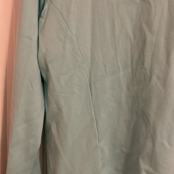 PETER MILLAR women’s size large light blue long sleeve 100% cotton fulll zip  up - Picture 7 of 10